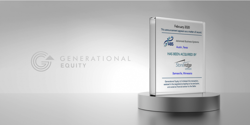 Advanced Business Systems Acquired By Stoneridge Software
