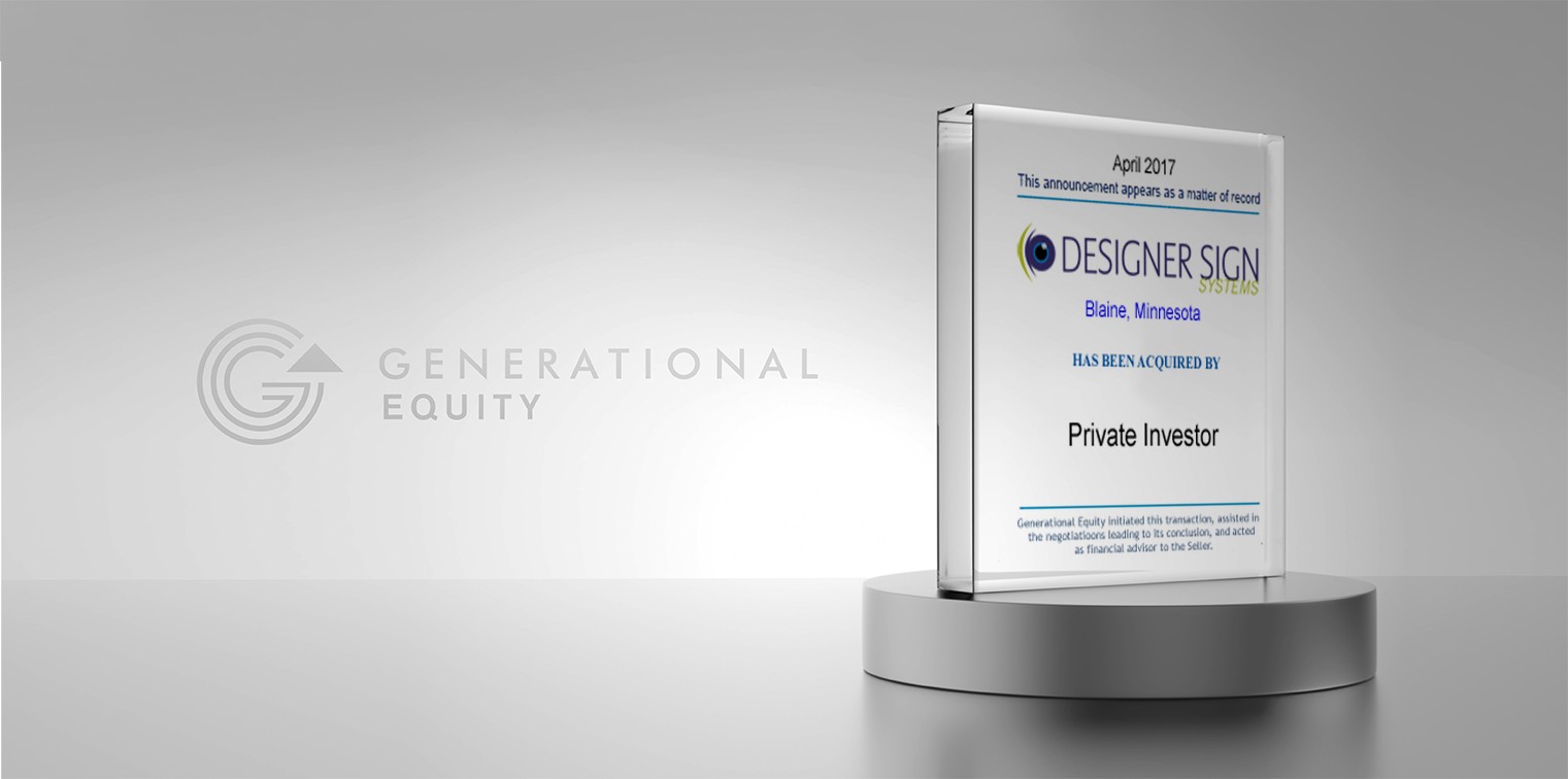 Designer Sign Systems Acquired By Private Investor