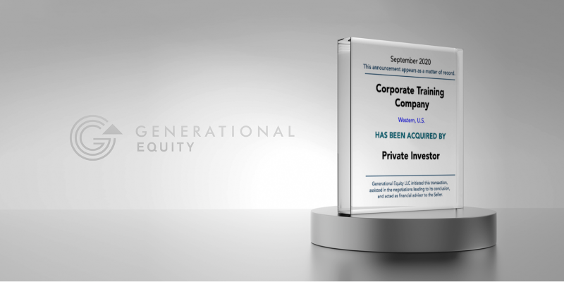 Corporate Training Company Acquired By Private Investor