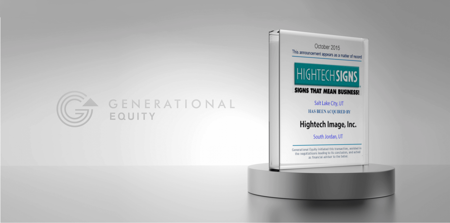 Hightech Signs Acquired By Hightech Image Inc.