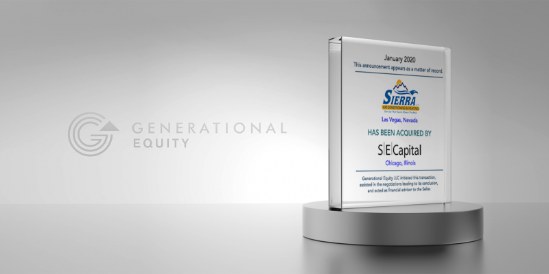 Sierra Air Conditioning, Inc. and Sierra, LLC Acquired By S|E|Capital Partners