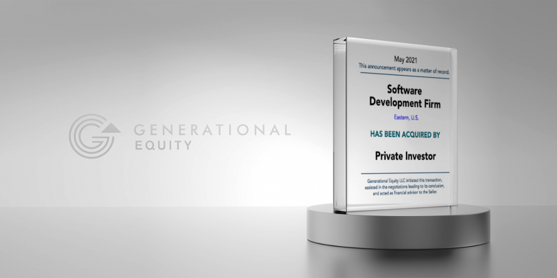 Software Development Firm Acquired By Private Investor