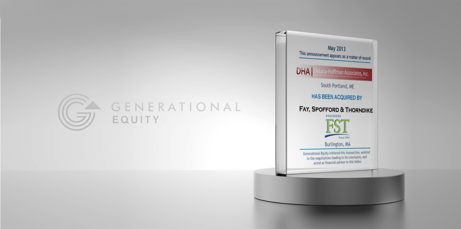 DeLuca-Hoffman Associates acquired by Fay, Spofford, & Thorndike