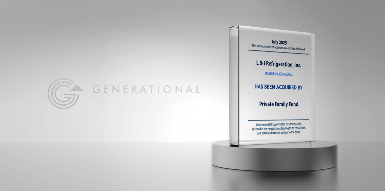 Generational Group Advises L & I Refrigeration, Inc. in its Sale to a Private Family Fund