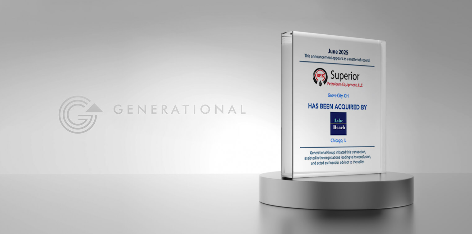 Generational Group Advises Superior Petroleum Equipment, LLC in its Sale to Ashe Beach Companies