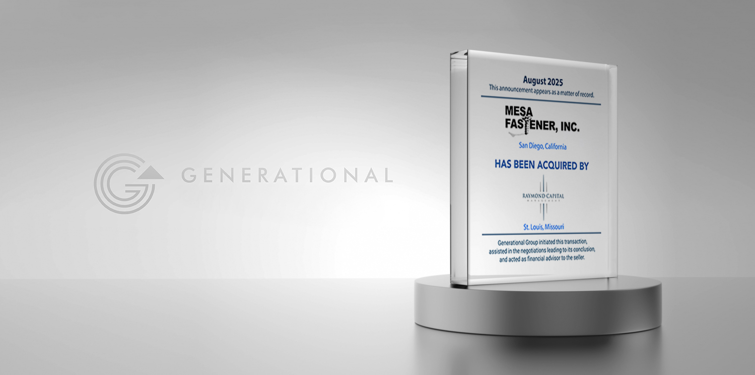Mesa Fastener, Inc. Acquired by Raymond Capital Management, LLC