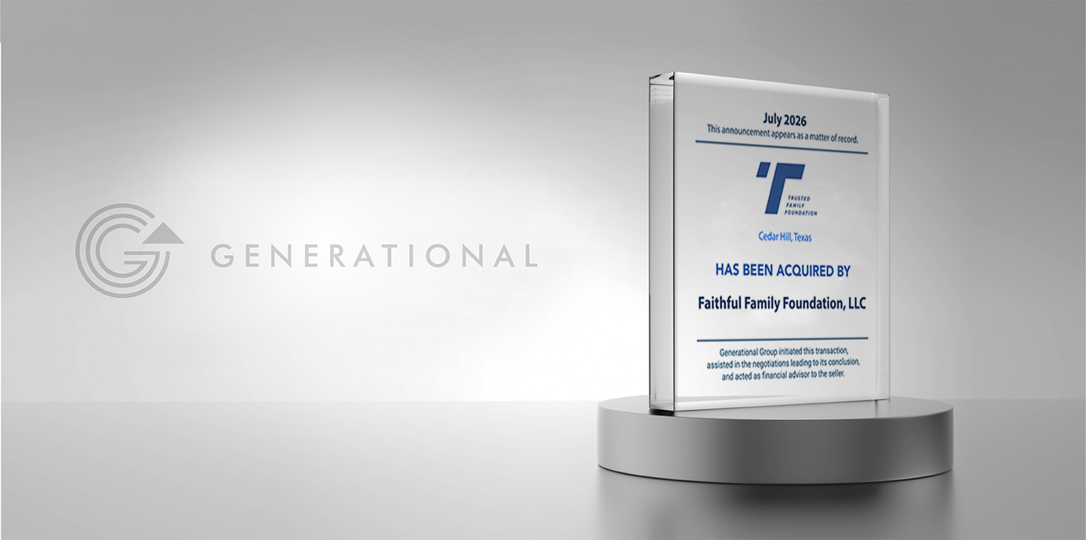 Trusted Family Foundation, LLC Acquired by Faithful Family Foundation, LLC