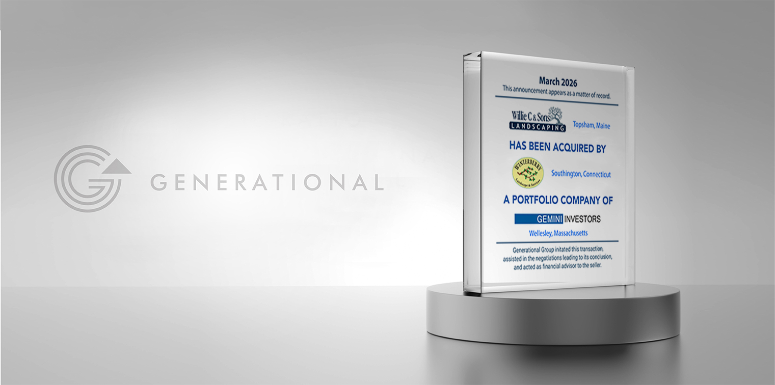 Generational Group Advises Willie C. and Sons Landscaping LLC in its Sale to Winterberry Gardens, a Portfolio Company of Gemini Investors